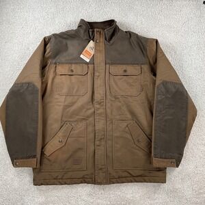 Legendary Whitetails Mens Tough As Buck Chore Coat Brown Canvas Jacket XL NEW